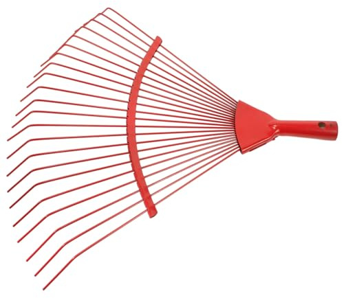 BCOATH Râteau À 22 Dents avec Manche en Bois pour Feuilles Outil De Jardinage À Main - Conçu pour Un Ameublissement Facile du Sol Couleur Aléatoire