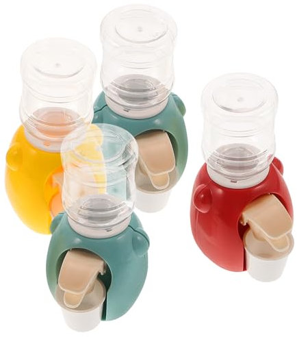 PERSELOSO 4pcs Boys and Girls Mini Water Dispenser Toy Water Fountain Toys for Play Kitchen