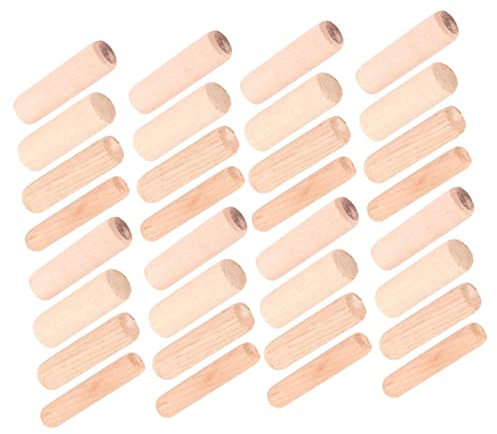 TOPBATHY 400 Stück Holzdübel Verschiedene Holzstäbe für Möbel Bastelprojekte DIY Stark Vielseitig für Möbelverbindungen Reparaturen Modellbau