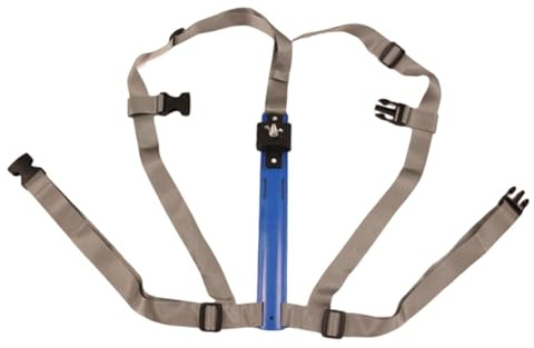 Hellery Portaombrello a Mani Libere, Supporto Compatto per Ripari Da Pesca per Giardinaggio, Supporto per Ombrellone per Pesca, Campeggio, Escursionismo, Ciclismo, Viaggi E Jogging, Indietro