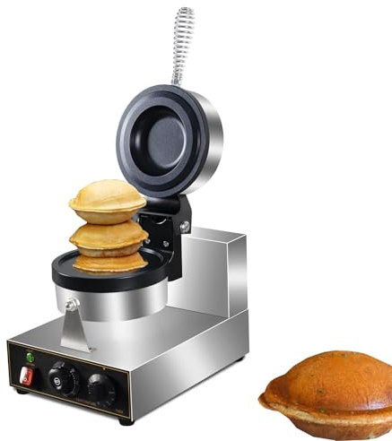 AETEREOS Electric UFO Burger Press, Commercial Ice Burger Machine for Home, 50–300°C, Adjustable Temperature, Double-Sided Heating, Efficient and Easy to Clean, Non-Stick Coating 220V