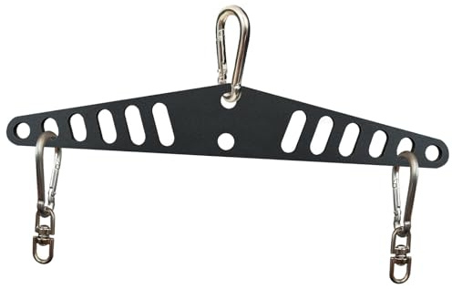 LAT Pull Down T Bar Spreader Bar Double to Single D Handle Attachment for Fitness Cable Machine Home Gym