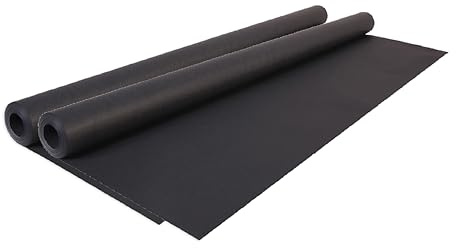Conipa® - 2 x 10m Rolle Farbiges Kraftpapier 10m x 70 breit (Papier 65 g/m²) Schwarz - Bastelpapier & Geschenkpapier Set für Geschenk & Kinder - Packpapier gefärbt, pH-neutral, PEFC-zertifiziert