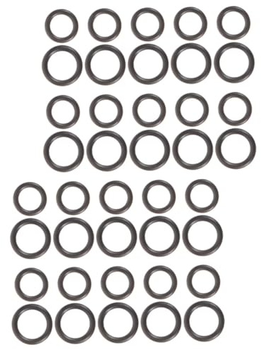 SHINEOFI Juntas Tóricas de Caucho para Hidrolimpiadora, Accesorio de Sellado 1/4 y 3/8 Pulgadas, Pack 40 Unidades, Resistente a Presión y Calor, Suministro para Conexión Rápida
