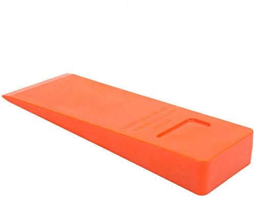 Cryfokt 25,4 cm (25,4 cm) Hochschlagfeste Fällkeile aus Orangefarbenem Kunststoff, Langlebiges Holzeinschlagwerkzeug für Forstwirtschaft und Holzfällerei, Spaltkeile aus Technischem Kunststoff Zum