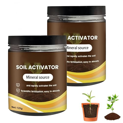 Activador de suelos para hortalizas,activador de suelos orgánico;mejora la retención de carbono en el suelo. Para plántulas, compost, hortalizas y todo tipo de plantas. (2Piezas)