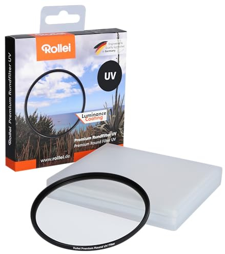 Rollei Extremium UV Round Filter 52 mm - Filtre UV et filtre de protection avec Anneau en titane en verre Gorilla avec revêtement spécial - Taille: 52 mm