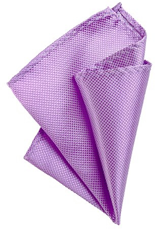 DonDon Pañuelos de bolsillo hombre de 21 x 21 cm para ocasiones especiales - Lila