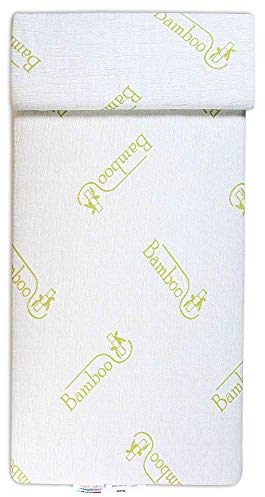 EVERGREENWEB Baby Matratze 64x124 aus Latex und WATERFOAM, 12 cm Hoch + Kissen KOSTENLOS Anti-Erstickung, Abnehmbarer Bamboo Bezug, Kinderbett Anallergisch, Waschbar | Bamby