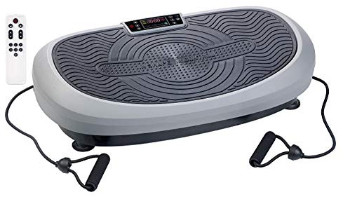 Newgen Medicals Massageplatte: 7in1-Curved-Vibrationsplatte mit Oszillation & Expander, bis 120 kg (Vibrationsplatte Massage, mit Timer, 3D)