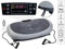 newgen medicals Entrenador de Vibraciones: Placa de vibración Curva 7 en 1 con oscilación y expansor, hasta 120 kg (Dispositivos de vibración, Placa vibratoria Fitness, Entrenador Abdominal)