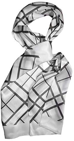 Posh Gear Herren Seiden Schal Quadrinata aus 100% Seide