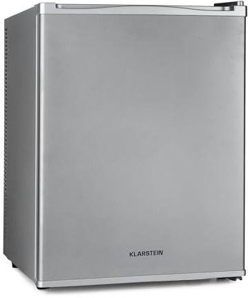 KLARSTEIN Nevera Pequeña para Habitación, Mini Nevera Comida, Bebidas, Cerveza, Cosméticos, Frigirificos Pequeños con Iluminación Interior, Neveras Pequeñas 40L Estante Regulable, Silenciosa