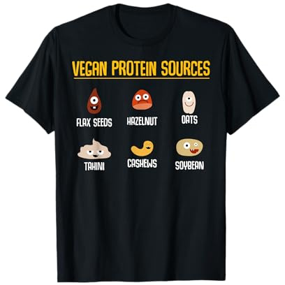 Vegan Veganism Vegetable - Organic Food Vegan Protein T-Shirt