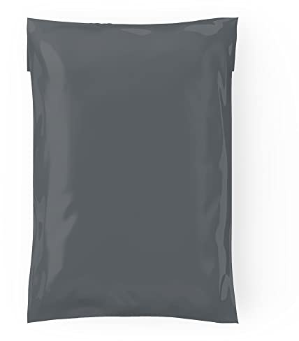 Postpåsar, grå leveransväskor för paket med självtätande stängning, flexibel lätt och rivsäker postpåsar, multipack kuvertväskor (50-pack, 06 x 09)