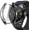 sciuU Protective Case compatible with Huawei GT 3 46mm, All-around Flexible TPU Case with Screen Protector, Soft Frame Shock Resistant Cover fit GT3 Smartwatch - Black