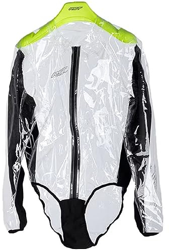 MOTORBIKE Motorcycle RST Race wear Wet Suit Clear WP Suit Designed To Worn Over a leather Suit (Clear,L)