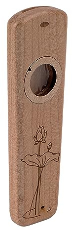 Wood Kazoo, Leichtes Tragbares Musikinstrument Als mit Klassischem Timbre, Handgefertigt für Chöre und Bands (Nussbaum