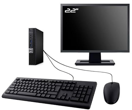 PC Dell Optiplex 5050 Micro Ecran 22 Intel G4400T RAM 32Go SSD 480Go W11 WiFi (Reconditionné)