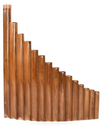 Panflöte 15 Pfeifen-G-Tonart-Flöte Pan Folk-Musikinstrument Panflöte Bambus-Panflöten Traditionelles chinesisches Holzblasinstrument