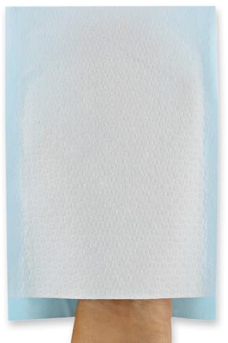 FRANZ MENSCH 1000 Stück Hygostar Waschhandschuhe | Airlaid, PE-Beschichtung, hellblau, L: 23cm, B: 16cm, Karton, Einmal-Waschlappen, Einweg, für Pflege, Waschhandschuhe