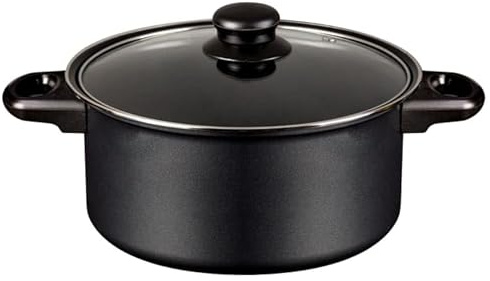 Non-Stick Stock Pot, 24cm, Black