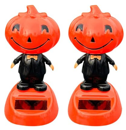 2pcs Solarbetriebene Wackelfigur Bewegliche Figur mit Solarzelle, Auto Armaturenbrett Tänzerin Wackelköpfe Spielzeug Solarbetriebenes Deko Wackel Tier Figuren Statue Für Fensterbank Auto Dekor