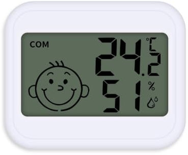Mini Digital Thermometer Hygrometer,Mini Digital Hygrometer Gauge,LCD Monitor Temperature Humidity Meter,Indoor Room Humidity Temperature Gauge for Greenhouse Home Kitchen