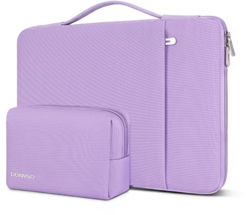 DOMISO Laptoptasche 17 Zoll Laptophülle Laptop Tasche Hülle | Wasserdicht Laptop Schutzhülle Case für 17 17,3 HP/Dell/Lenovo/ASUS/Acer/LG/MSI Gaming Laptop/Razer Blade 17/18,Lila
