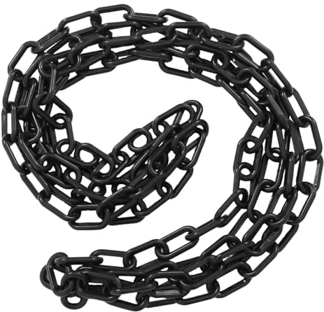 KICHOUSE Schwarze Kunststoffkette Für Halloween Multifunktionale Requisiten Und Warnbarrieren Lange Dekoration Für Partys Und Geisterhäuser Einfach Zu Verbinden Und Langlebig