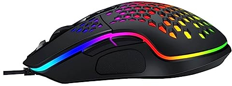 NUOBESTY 1 Pz Mouse Luminescente con Design Hollow Out Accessorio per Computer e Laptop Ergonomico e Facile Usare