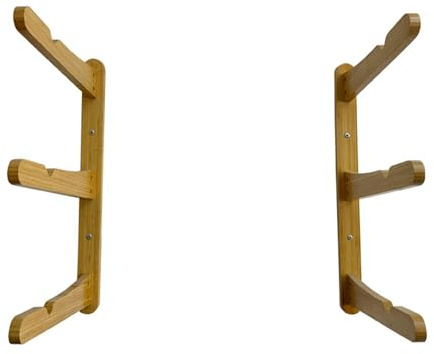Qianly Surfbrett Wandhalterung Snowboardhalter Holz Wanddisplay Surfbrett Rack für Ski