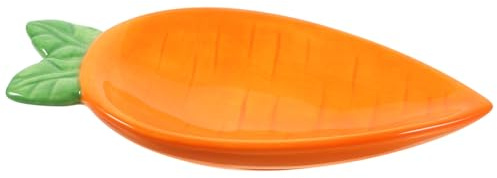 Healifty Assiette Forme Carotte Céramique Pour Sauce Sushi Plat Service Apéritif Petit Bol à Condiments Élégant Pour Présentation Et Décoration Table