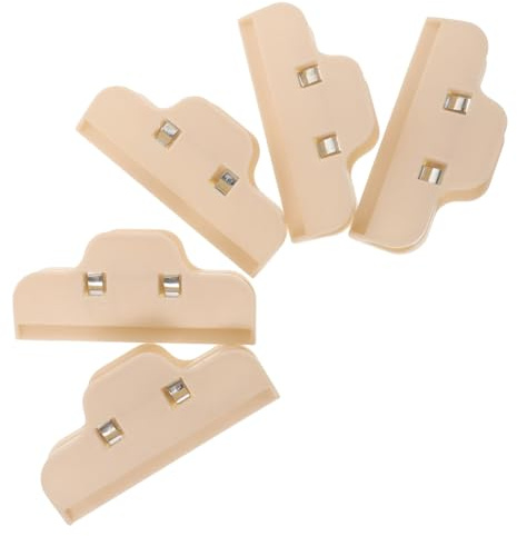 COLLBATH 5 Clips para Sellar Bolsas de Alimentos de Plástico Abs Diseño Japonés Minimalista, Sellado Hermético y Duradero, Adecuado para Mantener Frescura en Cocina Doméstica