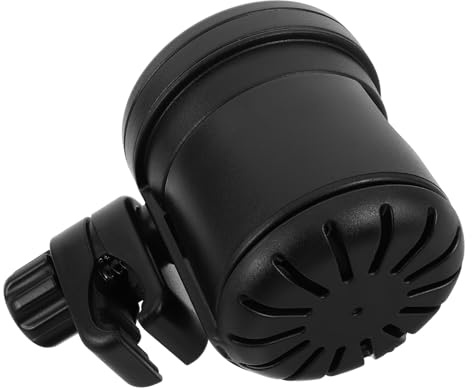 Portavasos Plegable Abs Negro para Silla de Ruedas | Montaje en Barra de 23-40mm, Uso en Andadores y Cochecitos, Portátil y Abatible para Salidas