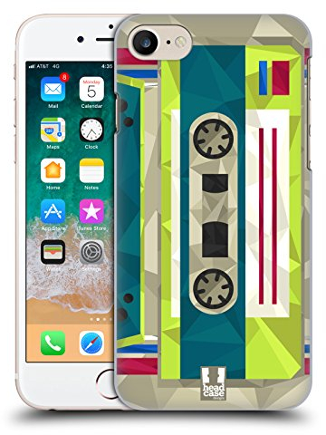 Head Case Designs Audio Kassette Geometrische Gadgets Harte Rueckseiten Handyhülle Hülle Huelle kompatibel mit Apple iPhone 7/8 / SE 2020 & 2022