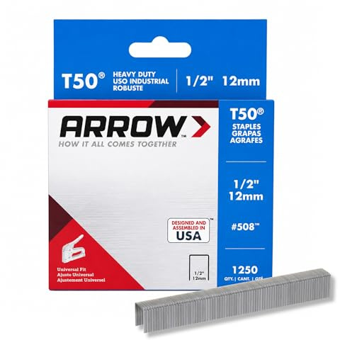 Arrow A50824 T50 häftklammer, 12 mm 1/2 tum