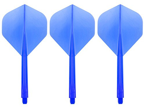 Condor Zero Stress Flight System - Standard Clear Blue - Dart Flights Long