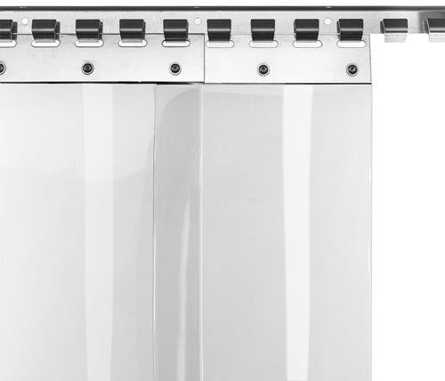 tenda a pannelli in PVC, resistente al freddo fino a -35 °C, tenda a strisce