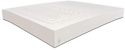 Baldiflex Matratze aus Naturlatex, abnehmbarer Bezug, milbendicht, atmungsaktiv Kissen aus Memoryschaum inklusive, Höhe 20 cm Einzelbett 90 x 200 cm Maxicool