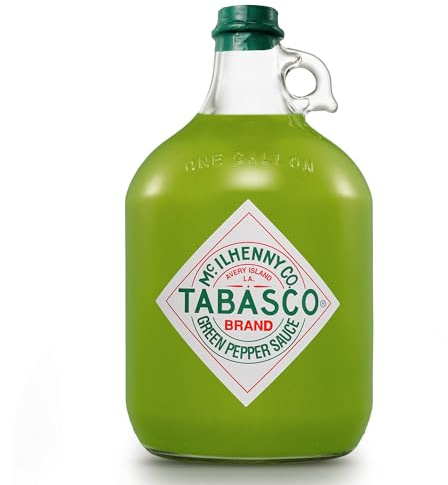 TABASCO Salsa Verde de Pimiento Jalapeño 1 Galón (3,78L) Formato Hostelería, Salsa Picante Suave, Botella Grande para Restaurantes