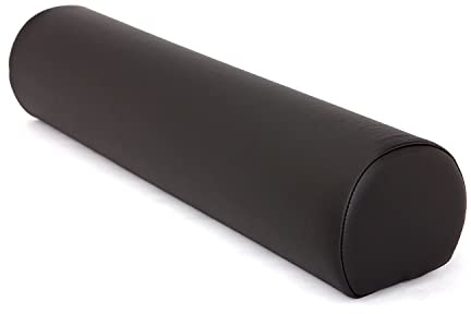 WellTouch Lagerungsrolle 3/4 Rund | Knierolle für Massageliegen | Lagerungskissen für Massage & Therapie | Beinauflage in Größe M: 65 x 14,5 x 13 cm (schwarz)