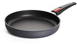 Woll Diamond Lite Flachpfanne - Induktiv -, Ø 26 cm, 5 cm hoch, mit abnehmbarem Stiel - Geeignet für alle Herdarten, Aluminiumguss, Antihaft-Versiegelung, backofenfest, anthrazit