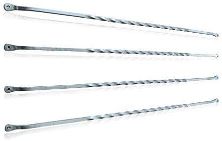 Fenstergitter Typ Pisa Einbruchschutz 1000mm Fenstersicherung inkl. Sicherheitsschrauben Fensterstange (4 Stück)