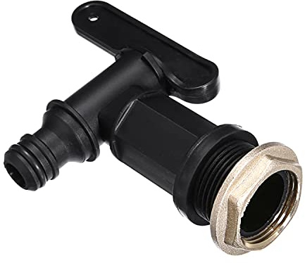 SUMAS 3/4 Water Butt Tap – Plastic Snap-Fit Hosepipe Connector | Rain Barrel BSP Thread Replacement Tap for Garden Water Butts, Beer Home Brew & Water Tanks – Leakproof & Durable Plastic Tap