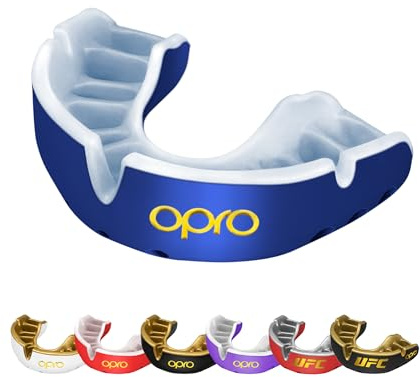 OPRO Mundschutz - Gold-Level Zahnschutz für Boxen, Kampfsport, MMA, Erwachsene & Kinder - Selbstanpassende Schiene für Hockey, Kickboxen, Rugby - Premium Passform - Mit zahnärztlicher Garantie