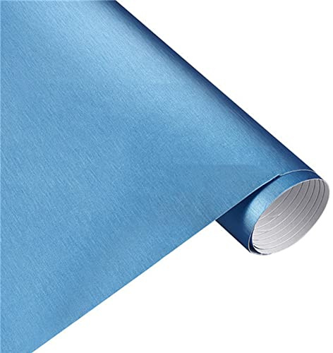 DIY Auto Folie Vinyl,Wasserdichter Auto Schutz Folie Eisfilm PVC Blasenfrei Autofolie Sticker DIY Ganzkörper Auto Styling Aufkleber FüR Fahrrad Computer Laptop Roller Motorrad 30 * 100cm,Blau