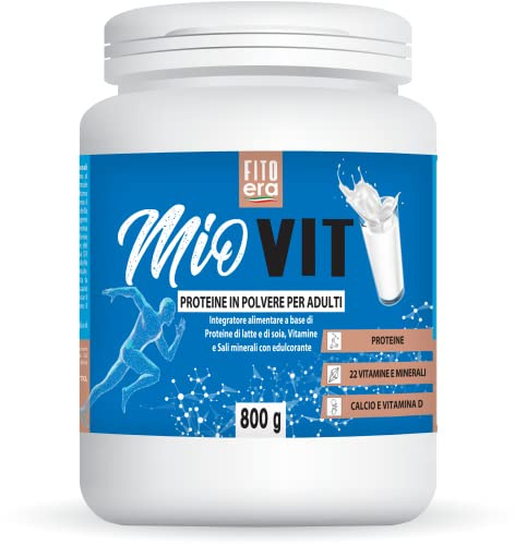 FITOERA MIOVIT ADULTI PROTEINE, VITAMINE E SALI MINERALI 800 G. CON LATTOFERRINA. 22 VITAMINE E MINERALI.