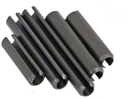 Perno di tensione a molla diviso Perno di tensione Cilindrico elastico Coppiglia Perno cilindrico elastico scanalato Acciaio al carbonio GB-M12-2Pcs-12mm