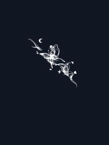 Moon Butterfly Bracelet Juice Plant Ink Waterproof Semi-Permanent And Lasting 2 Weeks Temporary Tattoo Sticker Female Collarbone Wrist Simulation